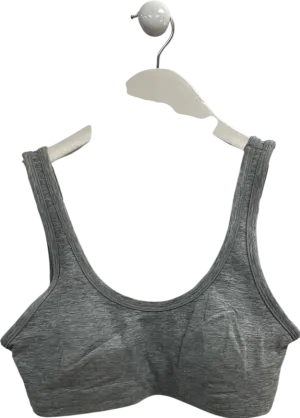 alo yoga Grey Centre Stage Crop Top UK XS