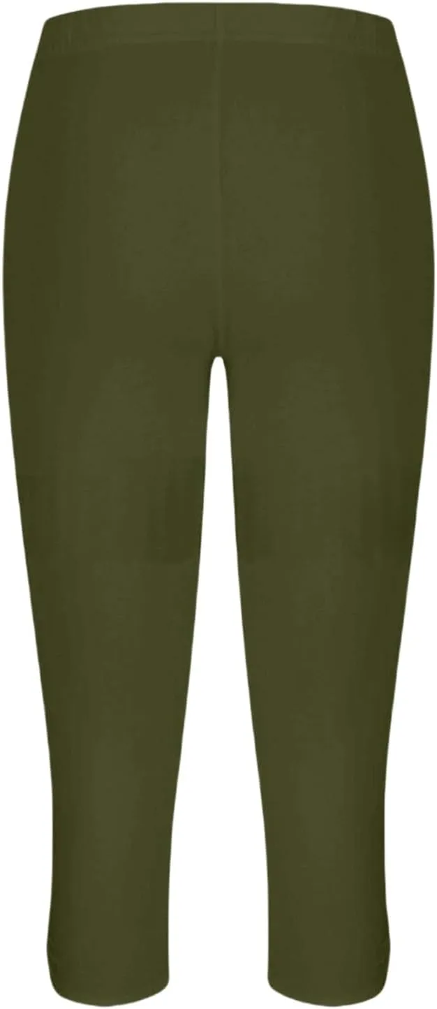 Capri Pants for Women Summer Dressy Comfy Stretchy Cropped Leggings High Waist Yoga Pants Workout Compression Pants