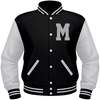 Custom Varsity Jacket, Baseball/Basketball Letterman Unisex Wool and Leather Varsity Jacket Mens/Womens