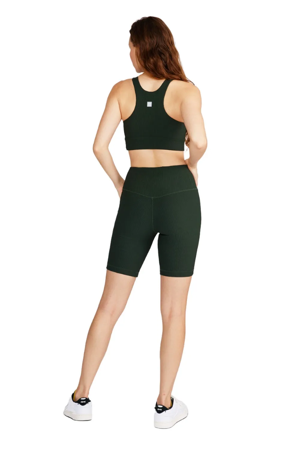 Harper Biker Shorts 8" -  Hunter Green