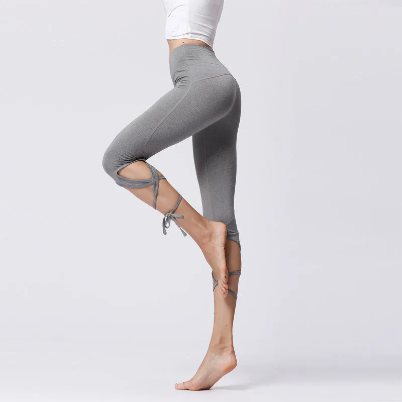 Hip lifting straps sports fitness yoga pants