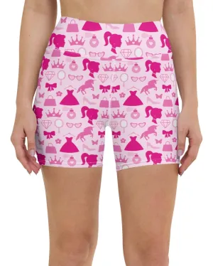 Let's Go Party Yoga Shorts