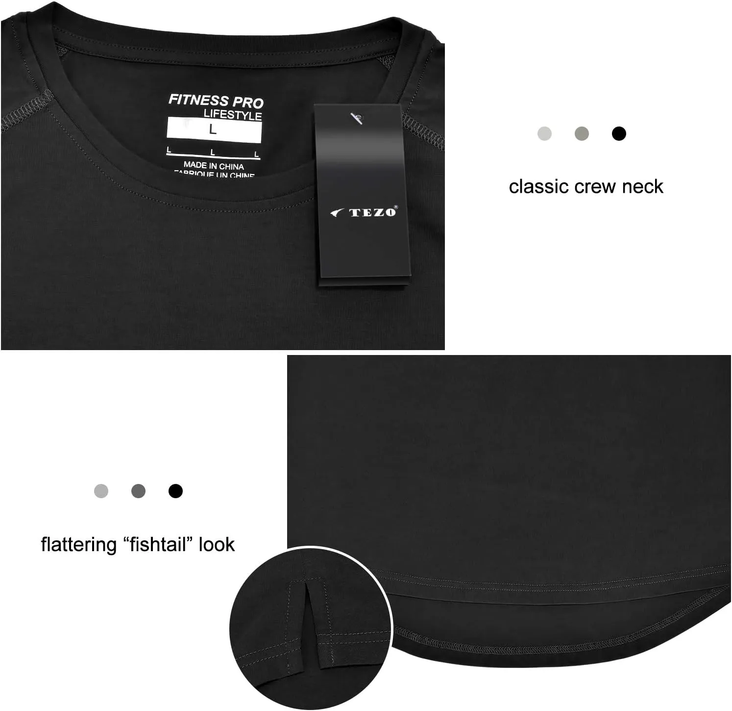 Mens Gym Workout Slim Fit Short Sleeve T-Shirt Cotton Performance Athletic Shirts Running Fitness Tee