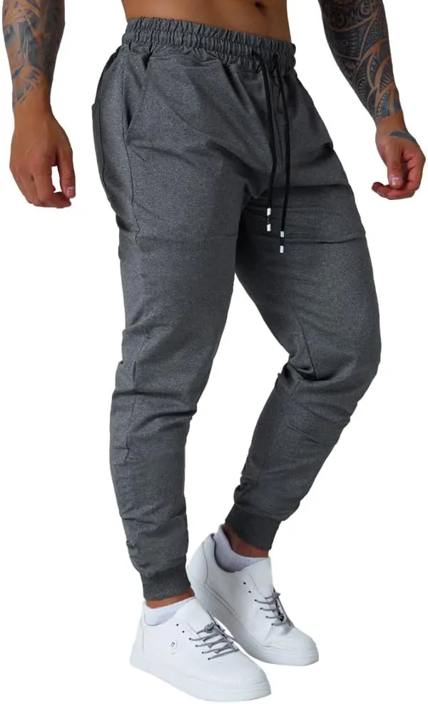 Men's Slim fit Jogging Pants, Suitable for Running and Fitness Activities, Bottom Binding Sports Pants