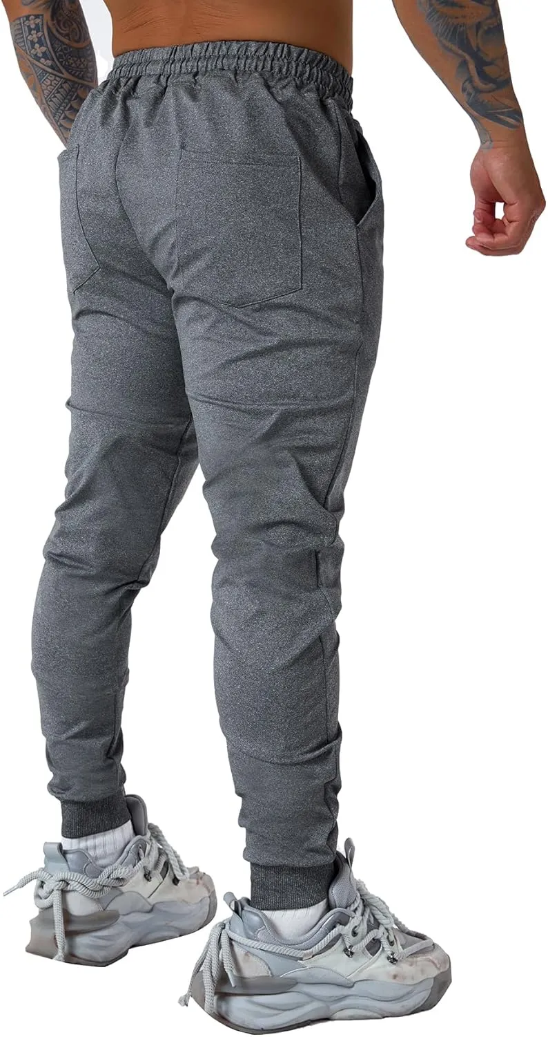 Men's Slim fit Jogging Pants, Suitable for Running and Fitness Activities, Bottom Binding Sports Pants