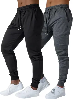 Men's Slim fit Jogging Pants, Suitable for Running and Fitness Activities, Bottom Binding Sports Pants