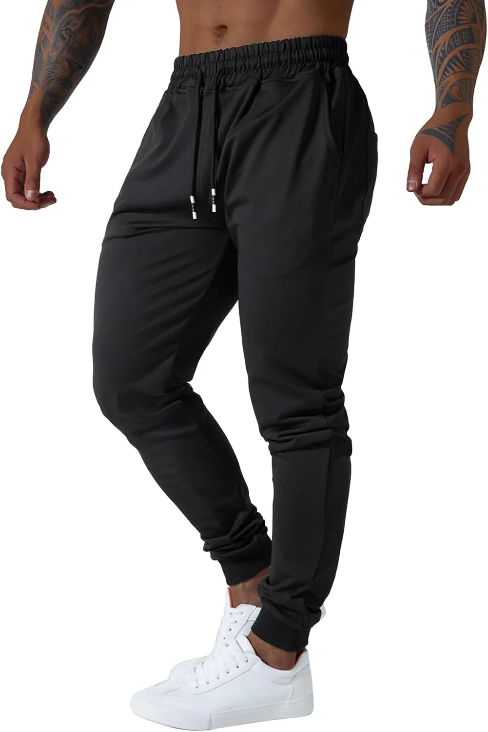 Men's Slim fit Jogging Pants, Suitable for Running and Fitness Activities, Bottom Binding Sports Pants