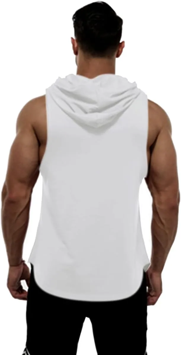 Muscle Killer 1 or 3 Pack Men's Workout Hooded Tank Tops Bodybuilding Muscle Cut Off T Shirt Sleeveless Gym Hoodies