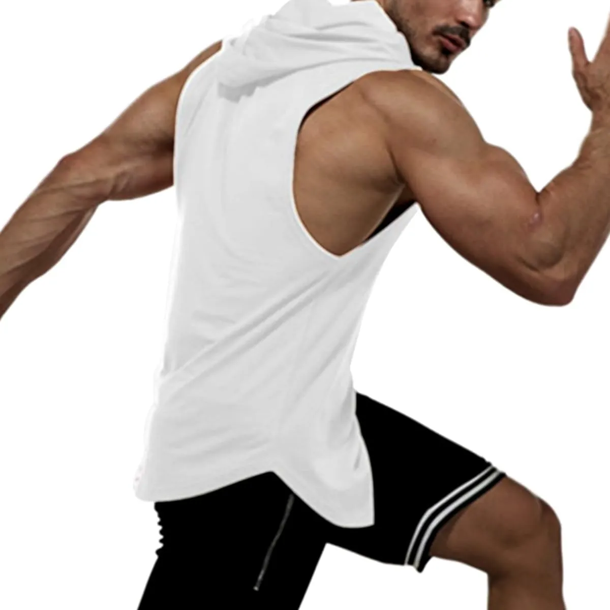 Muscle Killer 1 or 3 Pack Men's Workout Hooded Tank Tops Bodybuilding Muscle Cut Off T Shirt Sleeveless Gym Hoodies