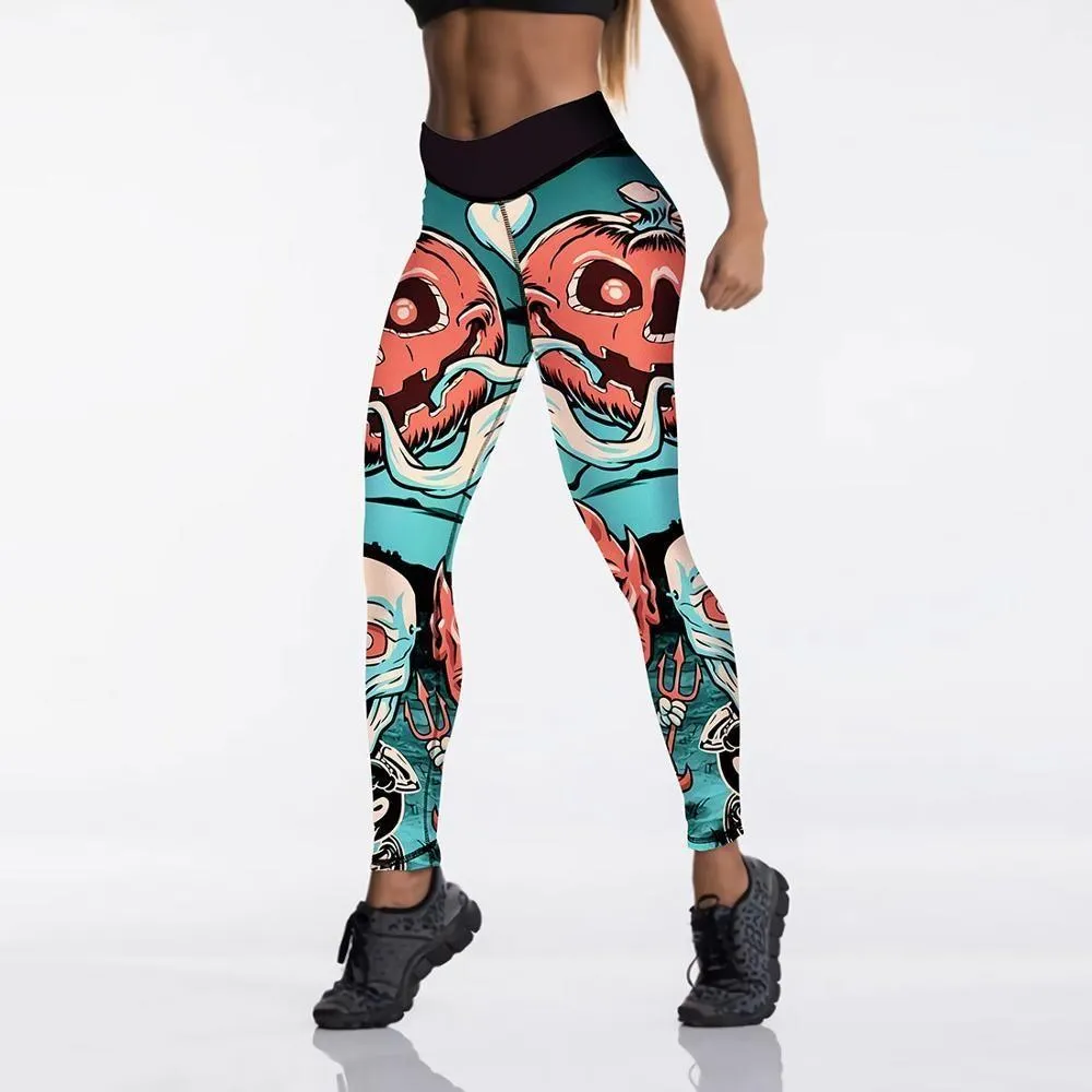 Screaming Pumpkin Leggings