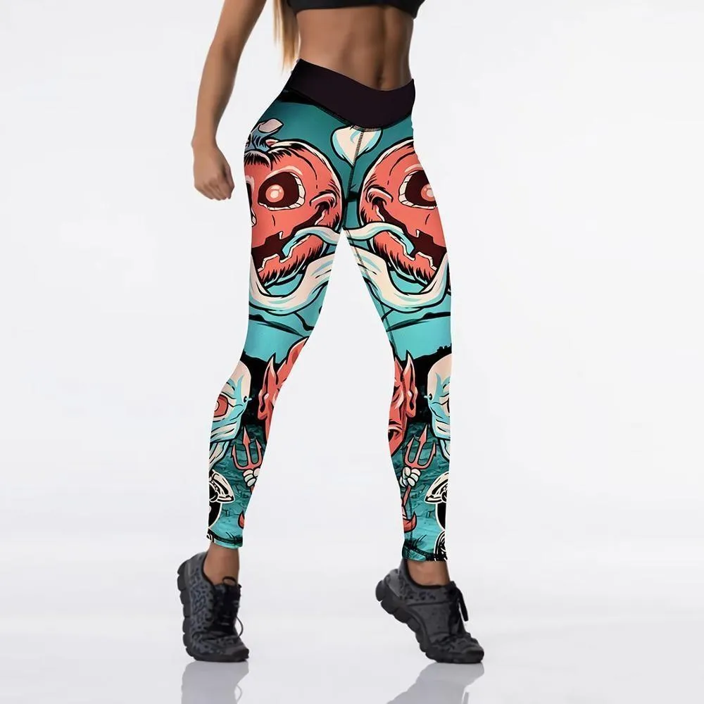 Screaming Pumpkin Leggings