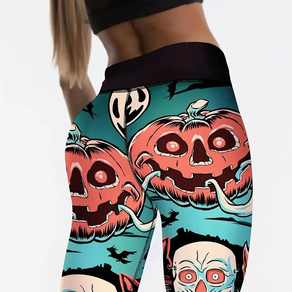 Screaming Pumpkin Leggings
