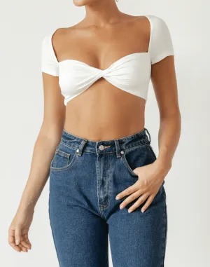 Tylah Crop Top (White) Tylah Crop Top (White)